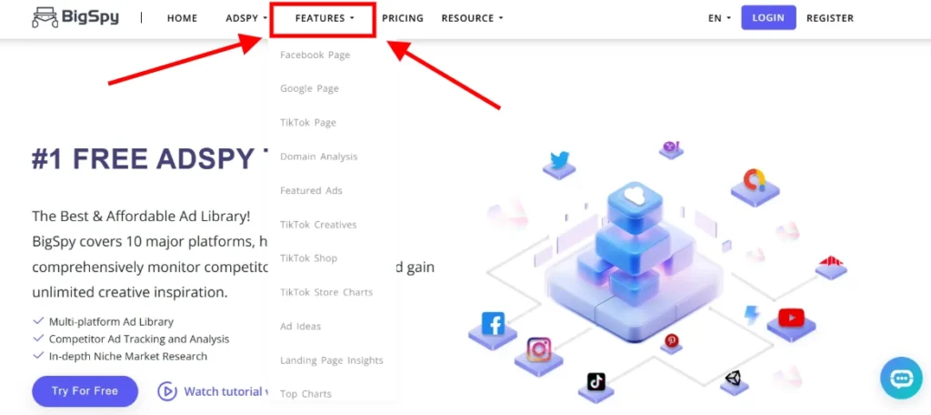 Advanced BigSpy Features