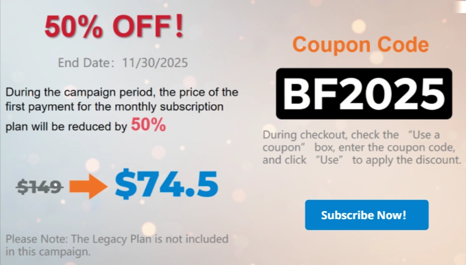 Official BigSpy Black Friday 2025 Deal- 50% OFF